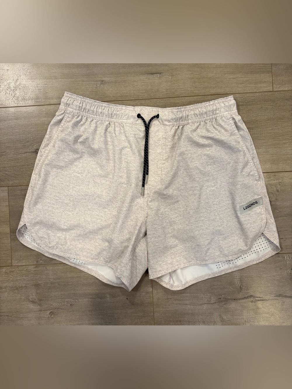 Legends Luka Shorts 5” Linerless Mens XL Gym Training Running Storm Heather